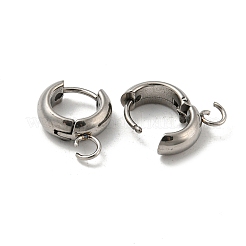 Orecchini a cerchio huggie in acciaio inossidabile 201 resistenti all'ossidazione&nbsp;STAS-P283-01U-P