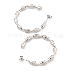 Boucles d'oreilles à tige en forme de larme en acier inoxydable 304 pour femmes&nbsp;EJEW-C120-20P