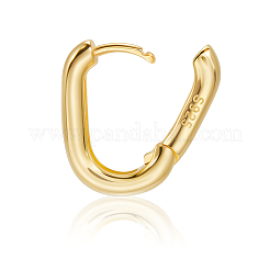 1 paio di 925 orecchini a cerchio in argento sterling&nbsp;EJEW-BBC0001-83G