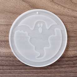 Moules de statue en silicone pour pendentif fantôme&nbsp;DIY-E049-02