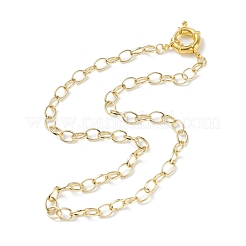 Collier de chaînes de câbles en laiton de 6 mm pour hommes et femmes&nbsp;NJEW-JN03768