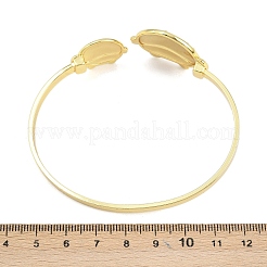Bracelets manchettes en laiton avec organismes marins pour femmes&nbsp;BJEW-D368-03B-G