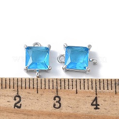 Ciondoli connettore in ottone con pavé di zirconi cubici&nbsp;KK-F892-53P-05
