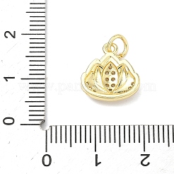 Pendentifs avec zircon cubiques à micro-pavés en laiton&nbsp;KK-K417-11B-G