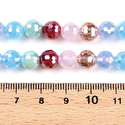 Fili di perle di vetro placcato&nbsp;GLAA-Z006-01G