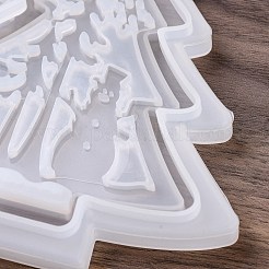 Moule en silicone pour décoration de pendentifs sur le thème de noël&nbsp;DIY-F151-01A
