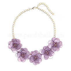 Blumen-Halsketten aus natürlicher Muschel für Damen&nbsp;FS-WGF0490-04