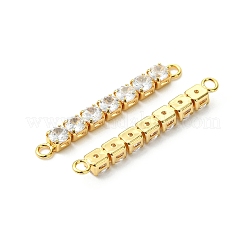 Verbindungsanhänger mit durchsichtigem Zirkonia-Pavé aus Messing&nbsp;XGRQ3P551-643G