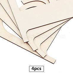 Buchstabe E formen unfertige Holzscheiben&nbsp;DIY-GA0001-13