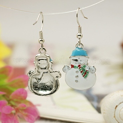 Boucles d'oreilles de mode pour Noël&nbsp;EJEW-JE00393-02