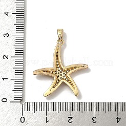 Pendenti in zirconi cubici trasparenti in micro pavè di ottone&nbsp;KK-B138-01G-03