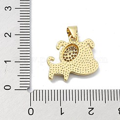 Pendentifs en laiton zircon cubique transparent&nbsp;KK-A221-25B-G