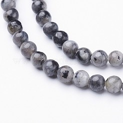 Brins de perles de larvikite naturelles&nbsp;GSR3mmC128