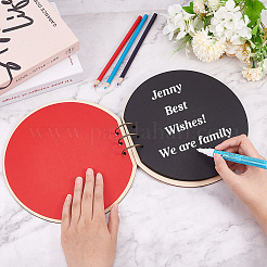 Runder Holzeinband für Baby-Sammelalbum&nbsp;DIY-WH0349-113B