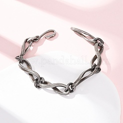 Bracelets à maillons en acier inoxydable 304 pour femmes et hommes&nbsp;BJEW-C148-04AS