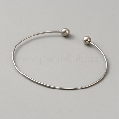 Fabrication de bracelets joncs torques en acier inoxydable&nbsp;MAK-WH20007-002A-P