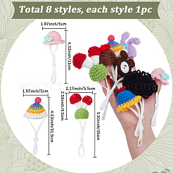 8 Stück Puppenhut aus Polyester in 8 Stilen&nbsp;DIY-SC0033-54A