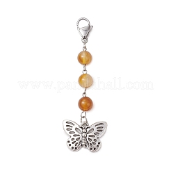 Décorations de pendentif en alliage papillon&nbsp;HJEW-JM02927