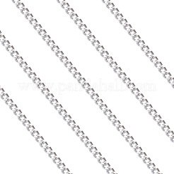 Chaînes gourmettes en aluminium&nbsp;X-CHA-T001-19S