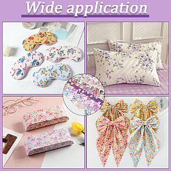 40 Stück Baumwollstoff mit Blumenmuster&nbsp;DIY-WH20031-112