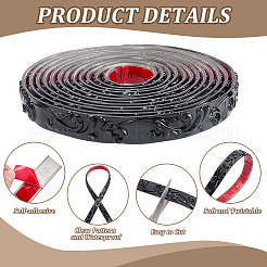 PVC selbstklebende flexible Formleiste&nbsp;AJEW-CP0011-26C