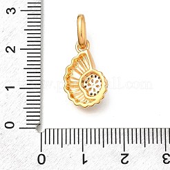 Pendentifs avec zircon cubiques à micro-pavés en laiton&nbsp;KK-S517-01C-G