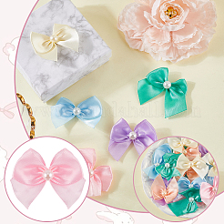 72 Stück 6 Farben Bowknot Polyester Ornament Zubehör&nbsp;DIY-SP0003-60B
