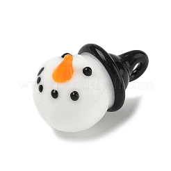 Weihnachten handgedrehten lampwork Glasanhänger&nbsp;LAMP-L081-01D