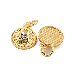 Pendentifs en laiton plaqué durable&nbsp;KK-K387-06D-G