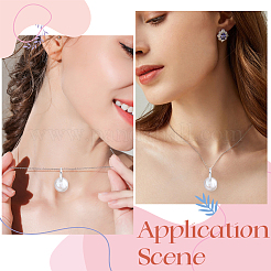 1 pendentif rond plat en perle naturelle&nbsp;STER-BBC0009-63