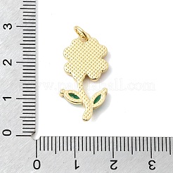 Valentinstag Messing Micro Pave klare Zirkonia Anhänger&nbsp;KK-Z160-19G-01