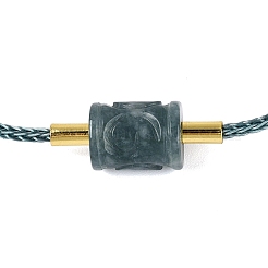 Verstellbare Armbänder aus natürlichem Jadeit&nbsp;BJEW-N041-06A