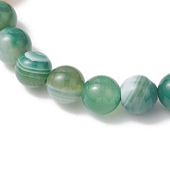 3 bracelet extensible en perles rondes en bois de padouk africain naturel&nbsp;BJEW-JB11930