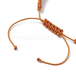 Verstellbare Halloween-Totenkopf-Armbänder aus geflochtenen synthetischen türkisfarbenen Perlen für Frauen und Männer&nbsp;BJEW-JB10655