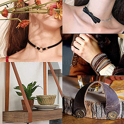 3 Stück flaches Lederschmuckband&nbsp;WL-GF0001-16A-01