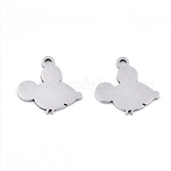 Anlaufgeschützte Charms aus Edelstahl 201&nbsp;STAS-S081-019