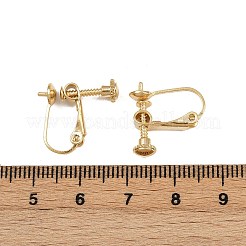 Ohrclips aus Messing zum Aufstecken&nbsp;KK-P310-28G