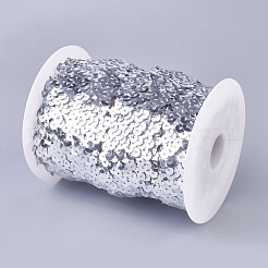 Plastikpaillette elastische Perlen&nbsp;PVC-WH0003-A10