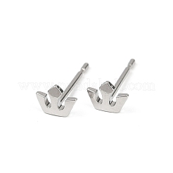 Pendientes de latón para mujer&nbsp;EJEW-G441-04A-P
