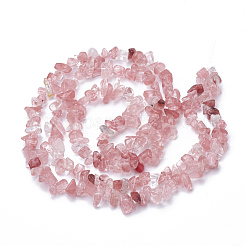 Perle di vetro di quarzo ciliegio fili&nbsp;G-S280-18