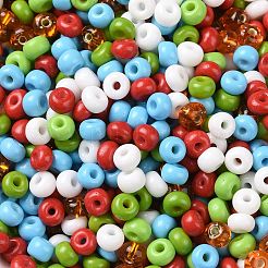 Perline di semi di vetro di colori opachi e trasparenti e metallici&nbsp;SEED-A030-07C