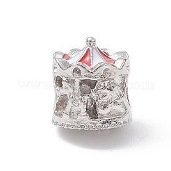 Legierung Rhinestone European Beads&nbsp;MPDL-Q213-20P