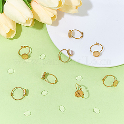 DIY-Sets zur Herstellung ovaler Fingerringe&nbsp;DIY-ME0002-68G