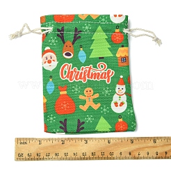 12 Stück 6 Stile Aufbewahrungsbeutel aus Stoff mit Weihnachtsmotiven&nbsp;ABAG-FS0001-09