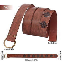 Cintura o ring in similpelle goffrata retrò&nbsp;AJEW-WH0277-14B