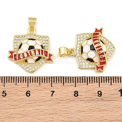 Messing micro pave klare zirkonia anhänger&nbsp;CU-CBA765C-04D-G