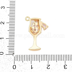 Ottone micro spianare pendenti zirconi&nbsp;LS-ZIRC-P122-06G-02