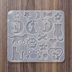 Orecchini con gattino pendenti stampo in silicone fai da te&nbsp;X1-DIY-Q033-08C
