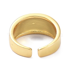 Emaille geometrisches Muster breiter Bandring für Teenager-Mädchenfrauen&nbsp;KK-C224-06G