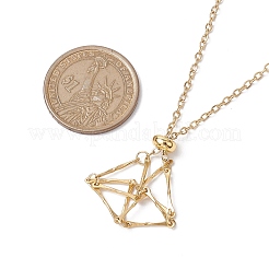 3 Stück 3 Stile 304 Edelstahl Kabelkette Makramee Beutel leer Steinhalter Halskette machen&nbsp;NJEW-JN04974